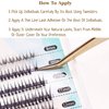 CB Individual False Eyelashes, DIY Individual Cluster Eyelash Extensions At Home, Natural Look Lashes, Mixed Tray Of 8mm/ 9mm/ 10mm/ 11mm/ 12mm, 2 Trays, Swallow-Tail