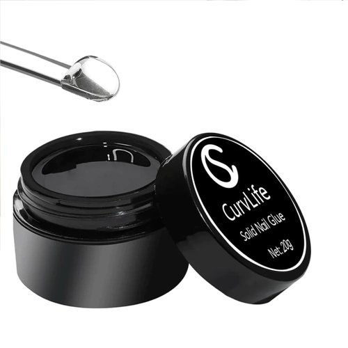 Curvlife Soft Gel X Nails Curvlife Solid Nail Glue Gel - 15g Nail Gel for Press On Nails, Upgrade 3 in 1 Nail Gel for Fake Nails Soft Gel Full Cover Nail Tips For Nail Strengthen UV Light Cured