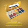 Ccolor Cosmetics - Unisex 3, 10-Color Eyeshadow Palette, Highly Pigmented Eye Shadow Makeup, Long-Wearing & Easy to Blend Eye Makeup, Matte, Metallic & Shimmer, Neutral Blue Red Tones
