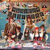 MARFOREVER Pirate Birthday Party Decorations, Pirate Birthday Party Hanging Swirl Banner Decorations, Pirate Birthday Decorations for Men, Boys, Kids Pirate Themed Party Supplies
