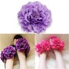 TOKIMMASH Boho Peony Flower Hair Clip for Fashion, Party & Wedding, Orange-red, Women's Hair Accessory, 11 cm (width) x 2 cm (height)