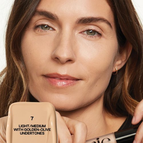 Saie Slip Tint Radiant Cream Concealer - All-Over Concealer for Dark Circles, Redness + Blemishes - Lightweight Formula Enriched with Hydrating Hyaluronic Acid - Shade 7 (0.17 oz)