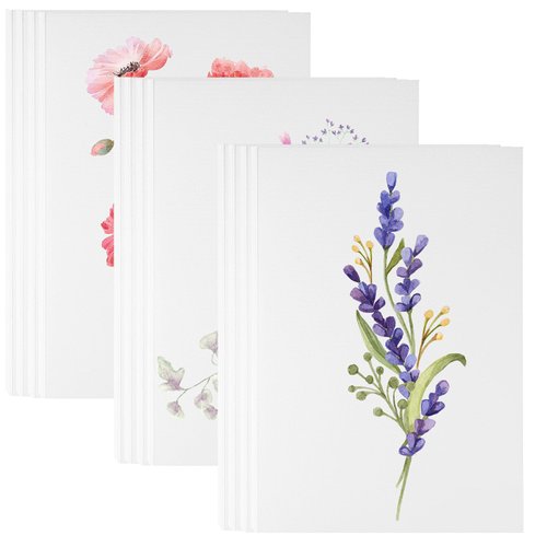 150 Sheets Watercolor Paper Bulk, 140 lb/300 GSM Cold Press Paper White Water Color Paper Cotton Watercolor Paper for Adults Kids Students Artists Watercolor Drawing Supplies Gift Cards 5 x 7 inch