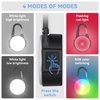 4 Modes Dog Lights for Night Walking, IP68 Waterproof Dog Collar Light for Nighttime Clip on, High-Capacity Rechargeable Dog Light with 2 USB C Cables, 2 Pack