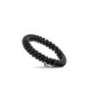 TELETIES - Small Spiral Hair Coils - Ponytail Holder Hair Ties for Women - Phone Cord Hair Ties - Strong Grip, No Rip, Water Resistant, No Crease - 3 pack - Jet Black