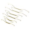 KUMGROT 6pcs Plate Hangers Decorative Wire Plate Hangers Holders Wall Plate Hangers Wall Hooks for Decorative Plates Arts 4 Inch 6 Inch 8 Inch