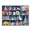 Galison Deck The Shelves – 1000 Piece Puzzle Fun and Challenging Activity with Bright and Bold Artwork of A Christmas Holiday Shelf for Adults and Families