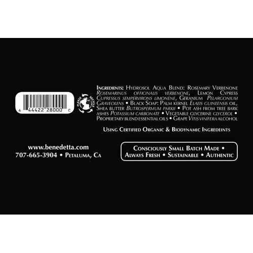 Benedetta Natural Sacred Soap - Lye-Free Body Wash, Cleanser, & Moisturizing Bath Gel Made with Fair-Trade Shea Butter & West African Black Soap for Dry & Sensitive Skin – 16 fl oz Fresh Scent