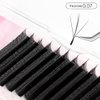 NATUHANA Sandwich Clover W Shape Eyelashes Extension Triple-Core 3D Premade Fans 0.07mm D Curl 8-14mm Mixed Tray Lash Extensions Blooming Flower Eyelash 12 Rows/Case (S3D black;0.07 D, 8-14 MIX)