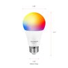 SYLVANIA Bluetooth Mesh LED Smart Light Bulb, One Touch Set Up, A19 60W Equivalent, E26, RGBW Full Color & Adjustable White, Works with Alexa Only - 2 Count (Pack of 1) (75760)