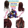 100% Acrylic Brazilian Wool Yarn 70g Fiber for Hair Crochet/African Hair Weave/Knitting/Dreadlock Extensions/Jumbo Twists/Faux locs/Senegalese Twist/Spiral Corkscrews (4 Pack, Black)