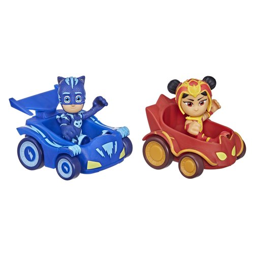 PJ Masks Catboy vs an Yu Battle Racers Preschool Toy, Vehicle and Action Figure Set for Kids Ages 3 and Up