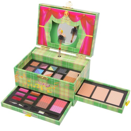Carry All Musical Colors Make up Kit 12 Eyeshadows 3 Eyebrow Powders 1 Shimmer Face Powder 3 Face...