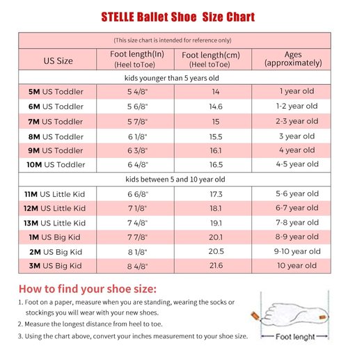 Stelle Girls Ballet Shoes Boys Toddler Soft Leather Dance Slippers for Toddler/Little Kid/Big Kid(Ballet Pink,7MT)