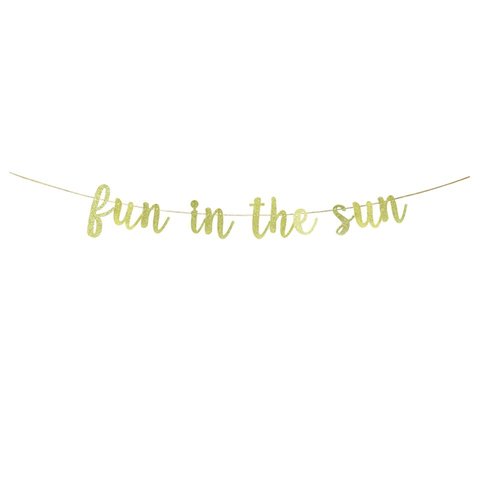 JENSENLIN Fun in The Sun Banner,Summer Birthday Party Decorations,Holiday Party Hawaiian Party Supplies Decors.
