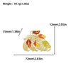 Fall Hair Clips Thanksgiving Hair Claw Clips Thanksgiving Hair Accessories Maple Leave Hair Clamps Strong Hold Hair Non-slip Hair Barrettes for Women Girls Jaw Hair Catch
