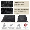 LOSMOEER Natural Brown Wig with Bangs Short Wavy Wigs for Women Shoulder Length Curly Bob Wigs Heat Resistant Synthetic Wigs for Halloween Cosplay Daily Party Use