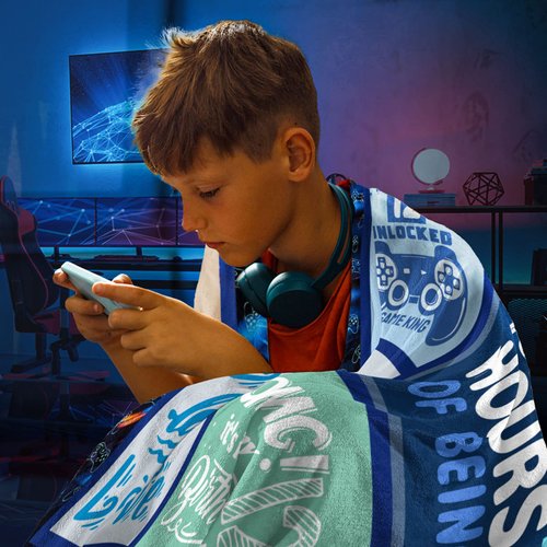 SIKLTY 12 Year Old Boy Gifts, Birthday Gifts for Age 12 Boy, Cool Presents for 12 Year Old Boys, Boys 12 yr Old Gift Ideas, 12th Birthday Decorations for Boy Throw Blanket 60 x 50 Inch