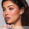 AFGHOUZ Cream Blush Contour Highlighter Palette, Bronzer Face Illuminator Kit With Brush, Contour Kit For Eyes, Cheeks And Lips