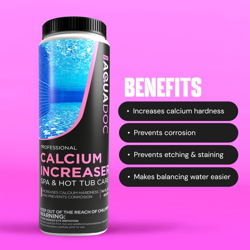 AquaDoc | Spa Calcium Hardness Increaser Hot Tub Owners Rely on, Calcium Increaser Spa Hardness Increaser & Calcium Booster for Hot Tubs, Spa Calcium Increaser & Hot Tub Water Hardener Spa Chemicals