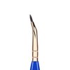 Bdellium Tools Professional Makeup Brush - Golden Triangle 708 Bent Eyeliner - With All Vegan and Soft Synthetic Fibers, For Smooth Application (Blue, 1pc)