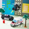 JOYIN Toddler Truck Toys for 3 4 5 6 7 Year Old Boys - Police Car Toy Set, Emergency Vehicle Playset, Friction Powered Car with Lights and Sounds, Christmas Birthday Gifts for Boys Girls Age 3-9