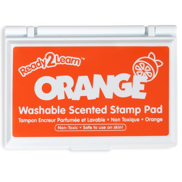 READY 2 LEARN Scented Stamp Pad - Citrus - Orange - Non-Toxic - Fade Resistant - Fun Art Supplies for Kids