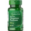 Puritan's Pride Chromium Picolinate 500 Mcg Yeast Free, 100 Count
