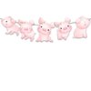 Pig Farm Animals Birthday Banner Barnyard Pigs Animals Party Supplies Baby Shower | Birthday Decorations for Farm Animals