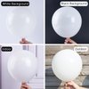 PartyWoo White Balloons, 100 pcs Matte White Balloons Different Sizes Pack of 36 Inch 18 Inch 12 Inch 10 Inch 5 Inch White Balloons for Balloon Garland or Balloon Arch as Party Decorations, White-Y13
