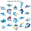 Shark Temporary Tattoos(100pcs),Konsait Shark Tattoo Body Stickers Costume Accessories for Ocean Sea Shark Themed Baby Shower Birthday Party Favor Supplies Decor for Boy Girls Kids Party Bag Filler