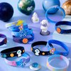 KELENO 24 Outer Space Party Favors Birthday Supplies Galaxy Astronaut Silicone Bracelets Bulk Kids Boy Girl Toy Gift for Goodie Bag Stuffer Class Prize Christmas Easter Space Themed Party Favors
