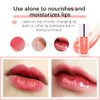 REDIZO Lip Glow Oil, Hydrating Lip Oil Tinted Lip Balm Transparent Lip Care, Plumping Lip Gloss, Long Lasting Moisturizing Transparent Lip Oil for Lip Care and Dry Lips (05# CHERRY)