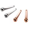 Lisapack 4 Pack Metal Eye Cream Applicator, Eye Serum Roller Ball Massager Stick for Reduce Depuffer, Massage (Silver&Rose Gold)