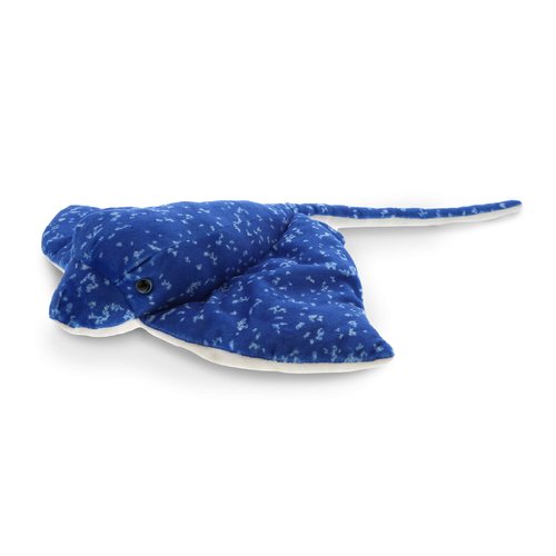 DolliBu Wild Stuffed Animals Soft Plush Collection, Storytime Buddy Animal Gifts for Children, Stingray Sea Creature Stuffed Animals - Spot Blue Ray 17"