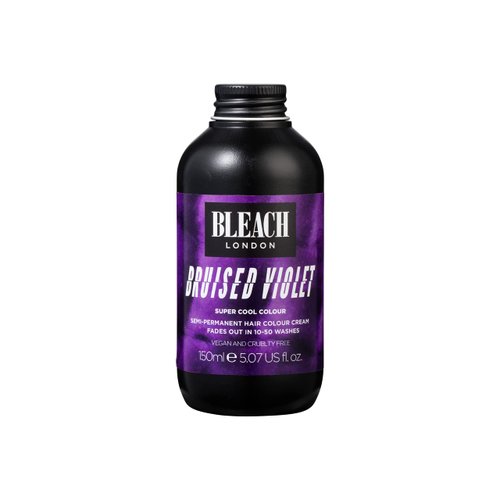 BLEACH LONDON Bruised Violet Color - Semi-Permanent Hair Color, Deep Dramatic Purple, Vegan, Cruelty Free, Temporary Hair Color Cream, 5.07 fl .oz
