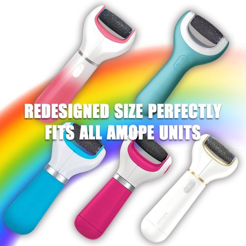 13 Extra Coarse Replacement Roller Refill Heads Compatible with Amope Wet Dry Electronic Foot File Refill(13 Extra Coarse for Wet & Dry) Black