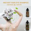 Instant Blonde Brown Hair Color Shampoo,Golden Brown Hair Dye Shampoo 3 in 1 for Women Men,Long Lasting Brown Hair Shampoo,Brown Hair Dye Colors in Minutes,Brown Shampoo Easy to Use