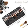 OCHEAL Makeup Brush Holder,Makeup Brush Organizer,Travel Makeup Brushes Bag Cosmetic Bags Pouch for Women Eyebrow Pencil Brushes Makeup Artist -Brushes Not included