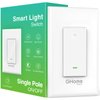 GHome Smart Switch, 2.4Ghz Wi-Fi Light Switch Compatible with Alexa, Google Home, Neutral Wire Required, Single-Pole,UL Certified,Voice Control and Timer, No Hub Required,1 Pack, White (SW5-1)