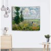 WIHVE Monet's Tapestries, Flower Women Field Argenteuil Tapestry Wall Hanging Art Home Decor for Bedroom Living Room Apartment Dorm 90 x 60 Inches