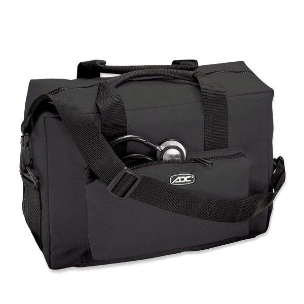 ADC 1024BK Model 1024 Nurse/Physician Nylon Medical Equipment Instrument Bag, Black