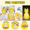 LBOLYUMEG Paint Your Own Cat Lamp Kit, Art Supplies Arts and Crafts for Kids Ages 8-12,Crafts for Girls 8-12,Night Light Kids Crafts Ages 4-8, Birthday Easter Gift for Girls Boys Age 3 4 5 6 7 8+(Cat)