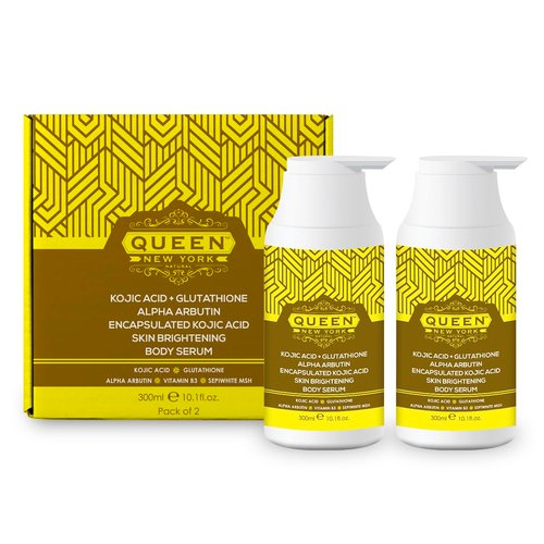 QUEEN NATURAL NEW YORK QUEEN KOJIC PLUS |Triple Booster Skin Brightening Body Lotion-Kojic Acid, ...