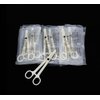 Piercing Clamps 8pcs Disposable Piercing Forceps Clamp Slotted Navel Forceps Piercing Pliers,Suitable for ear, navel, lips, tongue, nose and other body parts piercing tools(TN017-8PCS)