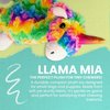 Snugarooz Momma Llama Dog Toy with Repair Patch – Soft Tie-Dye Plush - Iridescent Horn - Crinkle & Squeaker – Perfect Cuddle Buddy
