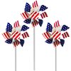 The Dreidel Company USA Flag Pinwheel, Stars and Stripes, Patriotic, Party Decorations (6-Pack)