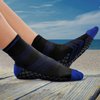 TechWare Pro Plantar Fasciitis Socks – Therapy Grade Cushion Ankle Compression Socks Women & Men. Ankle Brace & Arch Support (Blk/Blu Small)