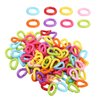 Plastic Chain Bird Toys for Parrots Caged Birds Li,Toys 100Pcs Plastic Bird C Clips Hooks Chain Links DIY Parrot Toys Mix Color