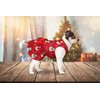 Dog Christmas Dress Dog Christmas Costumes Girl Snowman Stretchy Dog Dress Funny Dog Costumes Puppy Clothes with Bowtie Dog Outfit for Small Dogs Cats Puppy(L)